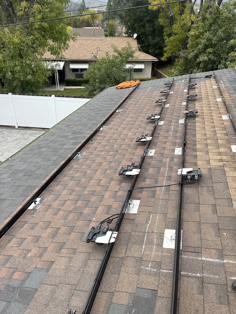 Solar panels with battery backup on a West Hills composition-shingle roof