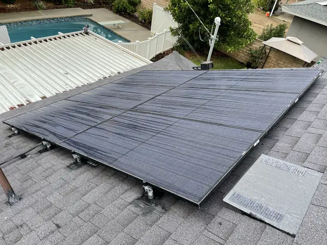 Home solar installation in West Hills, CA