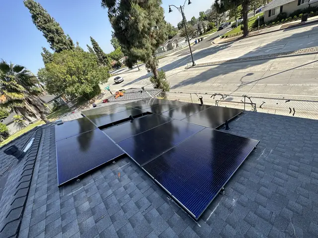Rooftop solar installation by Cali Energy in Whittier, CA