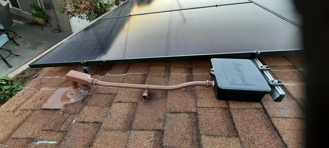 Residential PV system installed in Whittier, CA