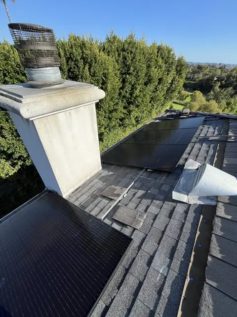 Completed residential solar project in Whittier, CA