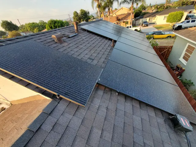 Home solar installation in Whittier, CA