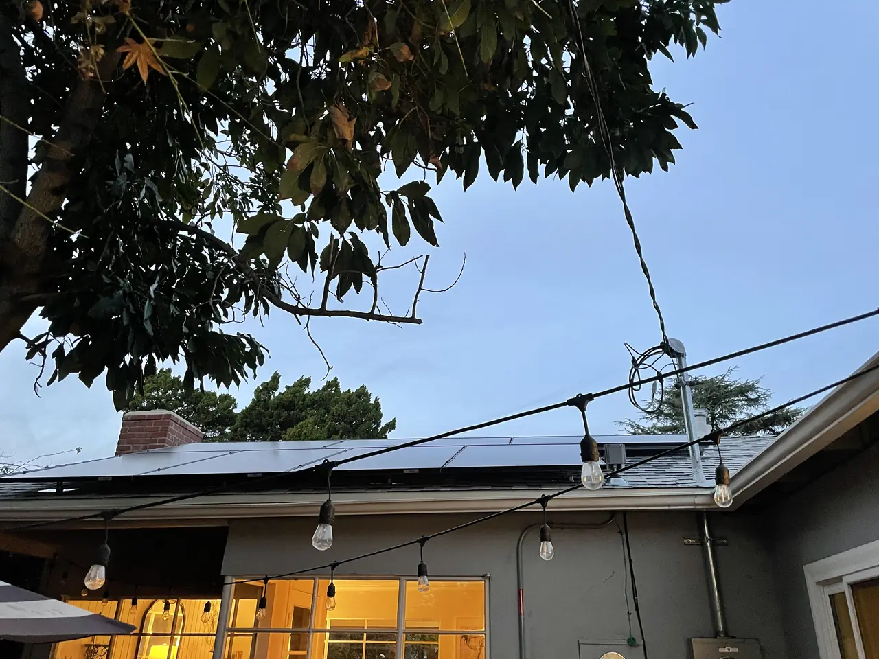Solar array close-up in Whittier, CA