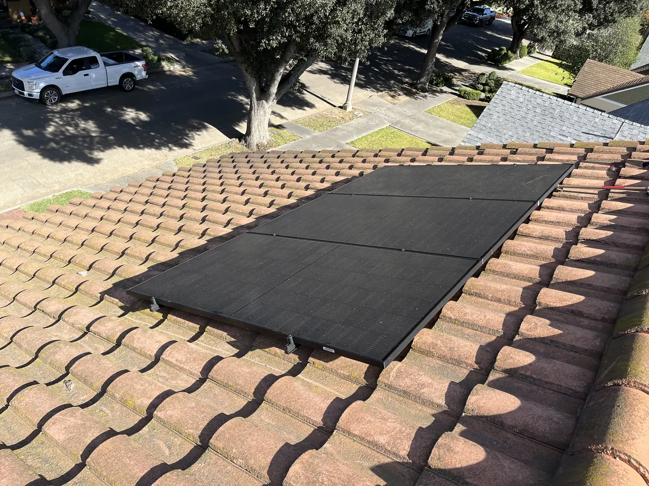 Completed residential solar project in Whittier, CA