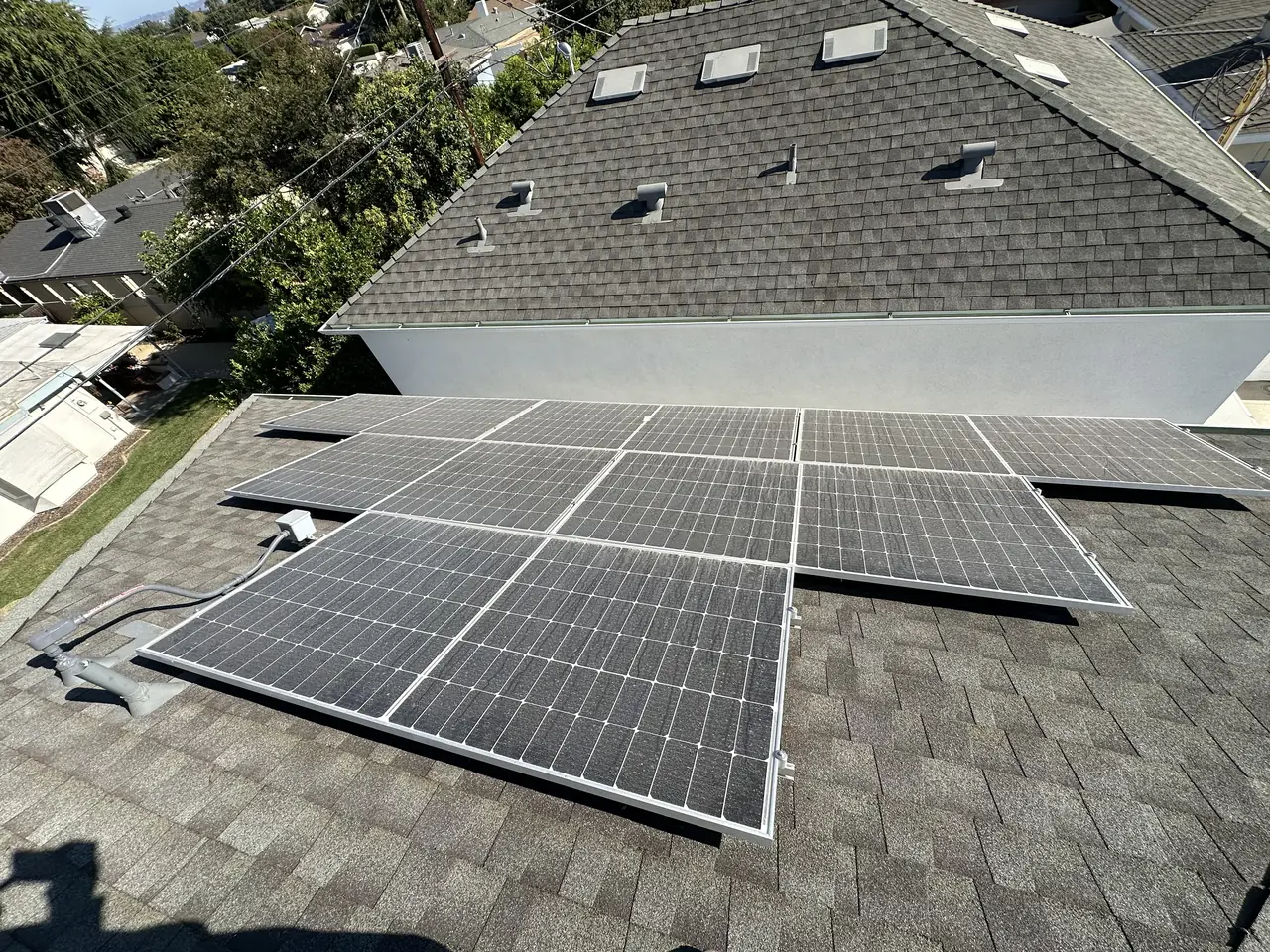 Three addresses on the paperwork. Two systems on the roofs