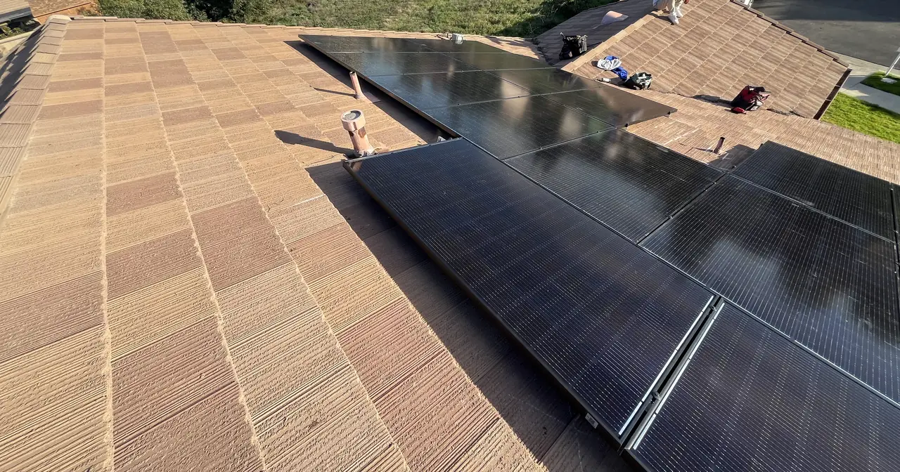 Six and a half kilowatts on concrete tile