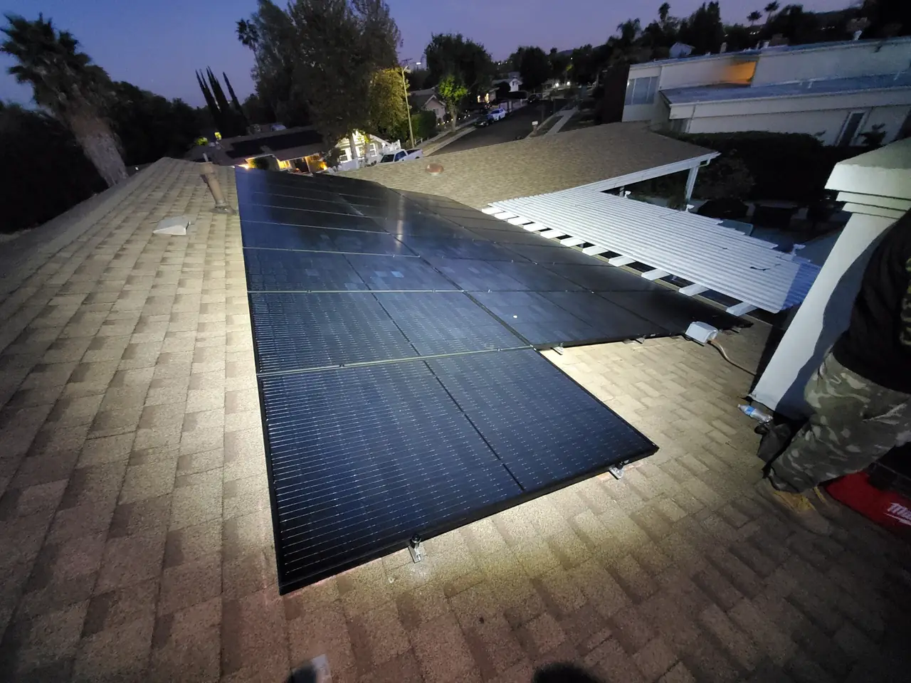 12.9 kW solar system in Woodland Hills