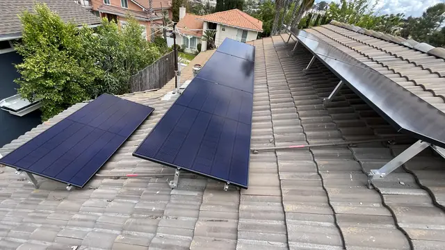 Home solar installation in Woodland Hills, CA