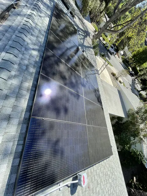 Residential PV system installed in Woodland Hills, CA